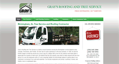 Desktop Screenshot of graysroofingandtreeservices.com